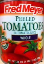 (image for) Whole Peeled Tomatoes in Tomato Juice 28 oz